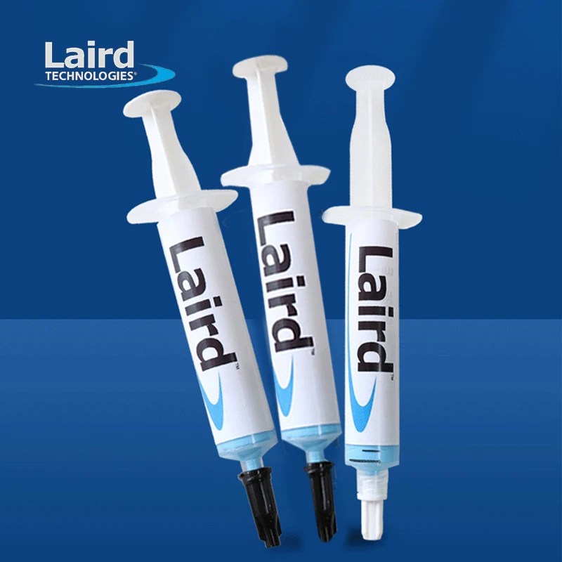 جل Laird Tputty 607 موصل حراري، عبوة إبرة 5/10 جرام، شحم سيليكون سائل لإمداد طاقة ذاكرة الفيديو للكمبيوتر المحمول