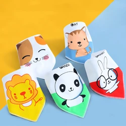 Cotton Bandana Bibs Baby Babador Feeding Smock Infant Burp Cloths Cartoon Saliva Towel Baby Eating Accessory Soft Cute Stuff