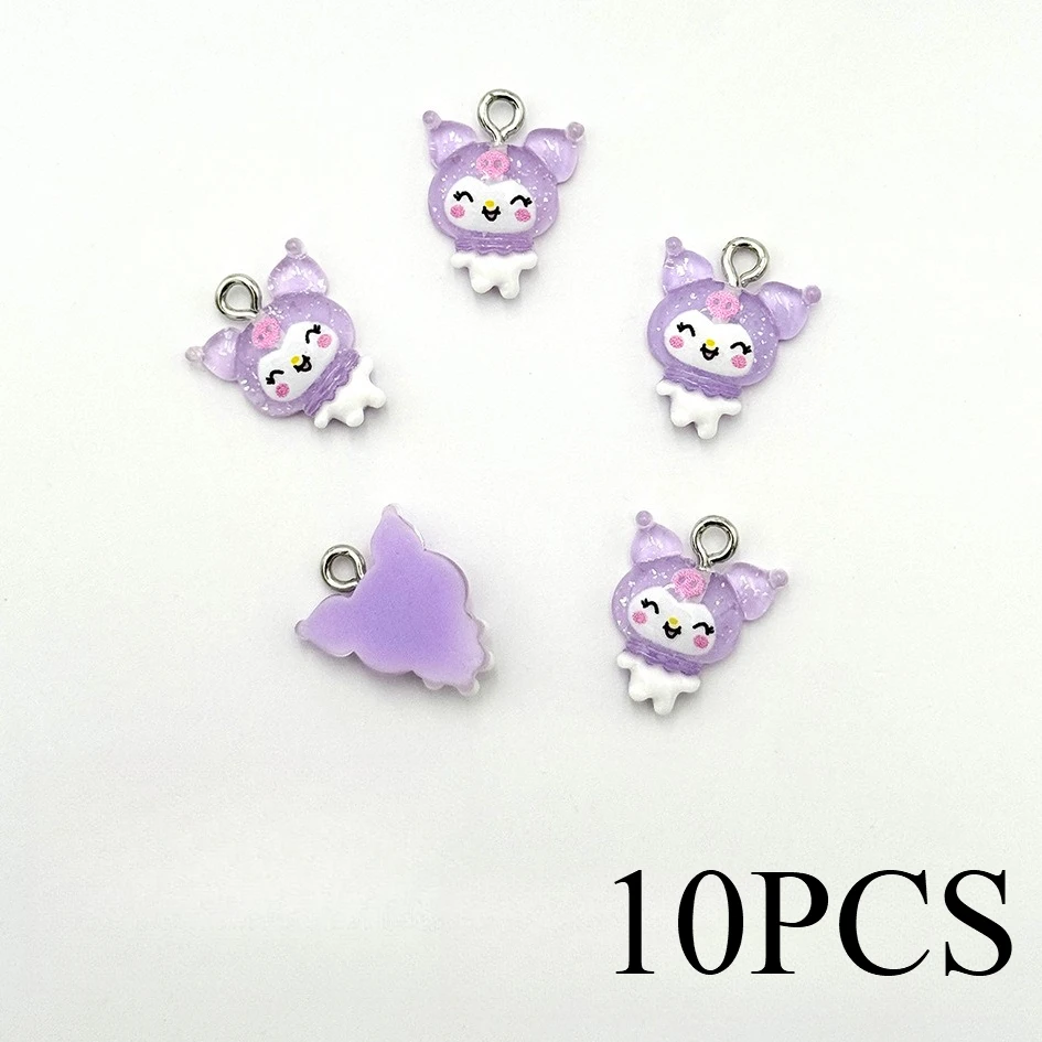Simpatico cartone animato Sanrio di Miniso, accessori in resina, collana fai da te, braccialetto, orecchino, portachiavi, accessori pendenti