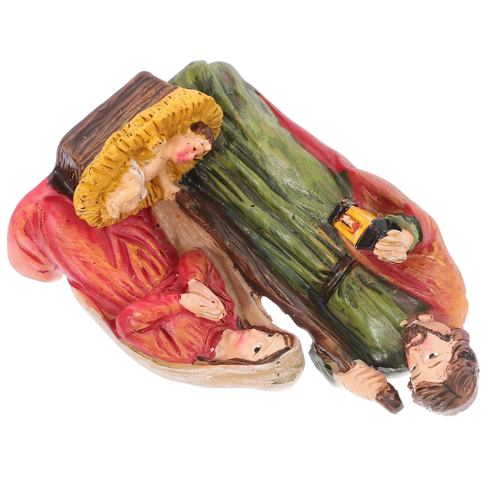 

Christmas Family Scene nament Nativity of Jesus nament Statue Small Desk Figurines Christian Decorations Holy Scene