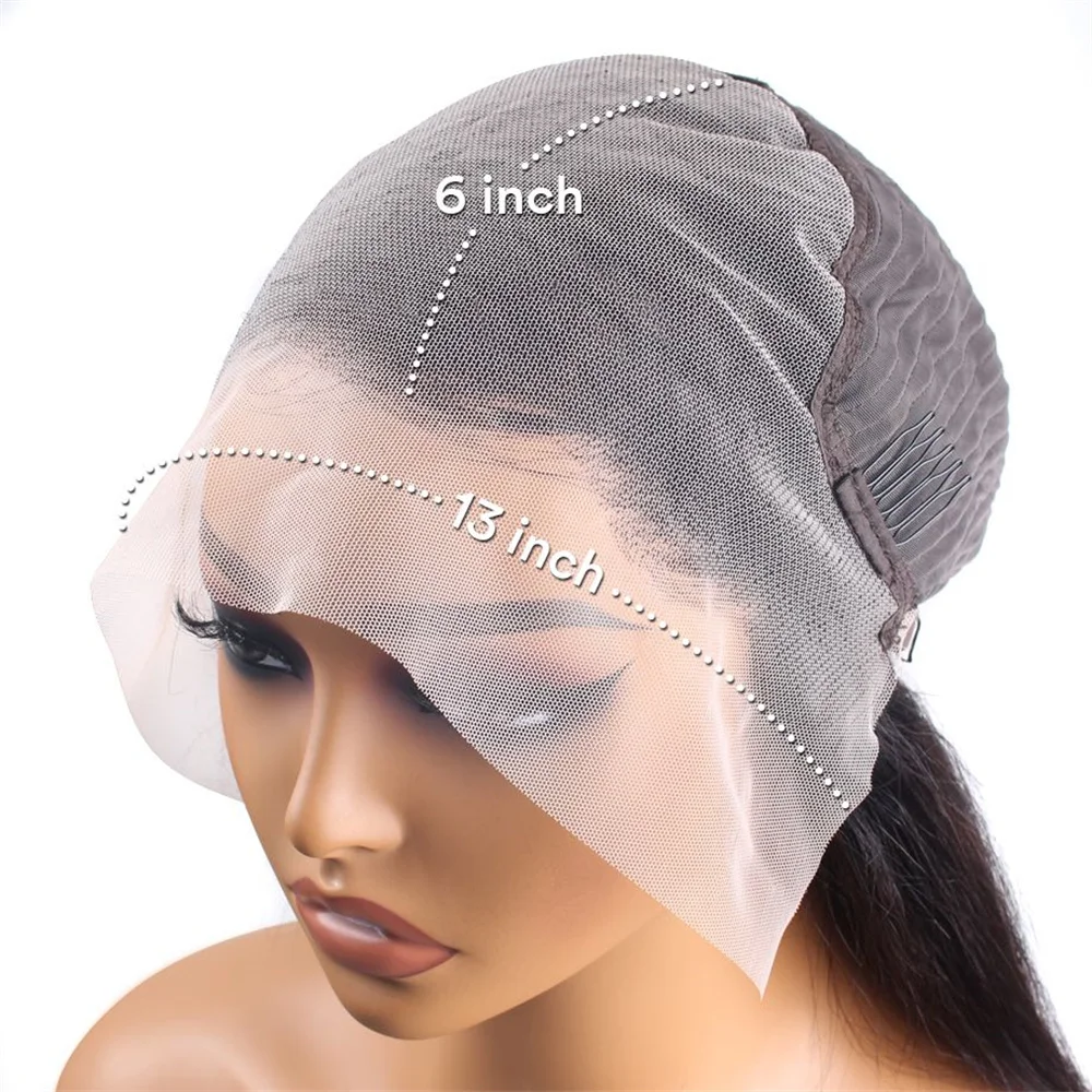 250% Dichtheid 13x6 HD Deep Wave Lace Frontal Pruiken Braziliaans Water Wave 30 40 Inch Krullende Lace Front Haarwerken van Echt Haar voor Zwarte Vrouwen
