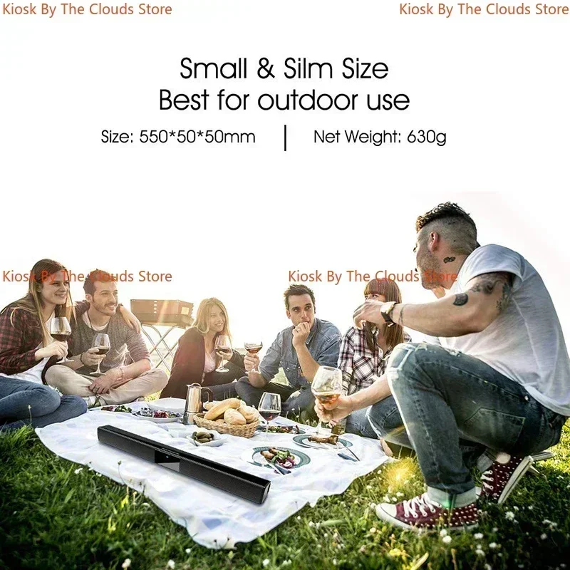 مكبر صوت محمول متوافق مع بلوتوث ، شريط الصوت ، عمود لاسلكي ، المسرح المنزلي ، نظام الصوت ، التلفزيون ، الكمبيوتر ، RCA ، AUX ، 40W