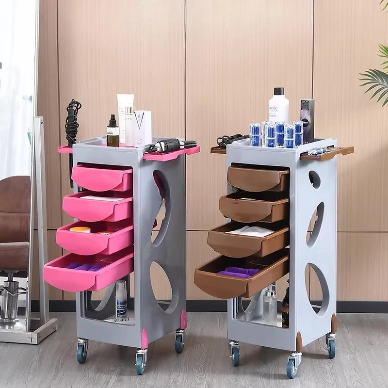 

Large Capacity Salon Rolling Cart Beauty Hairdressing Trolley Multi-Layer Mobile Tool Organizer for Barber Shop Salon Furniture