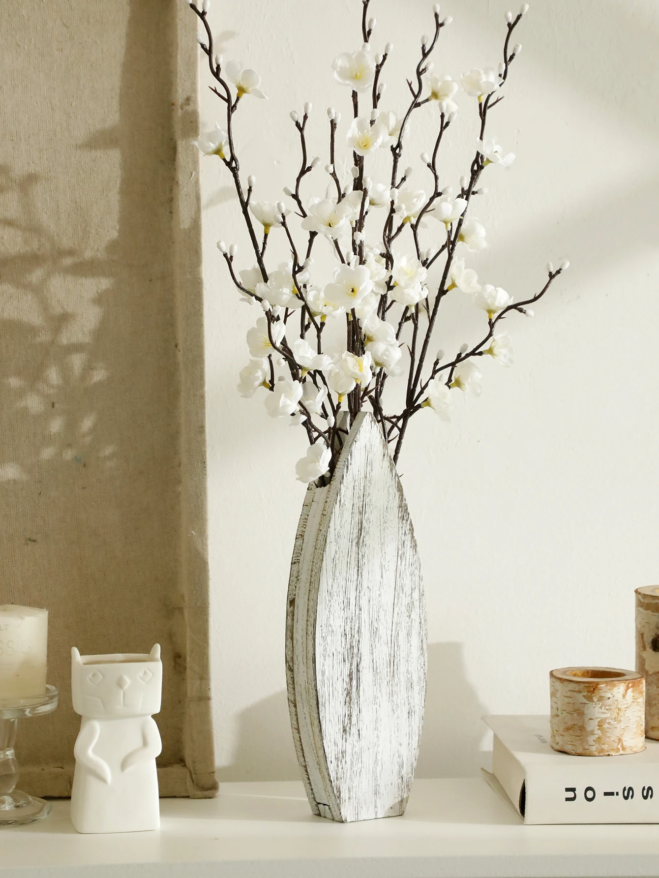 Nautical Wooden Vase Whale Tai - Dried Flower Bulk review and price