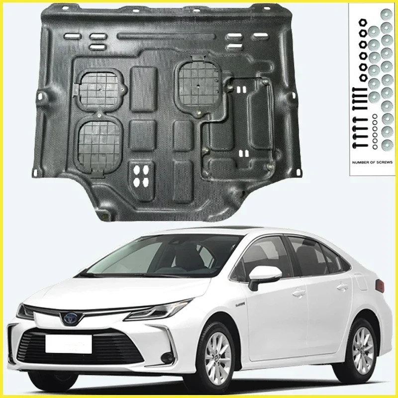 สําหรับ Toyota Corolla 2019-2024 สีดําภายใต้เครื่องยนต์แผ่นป้องกัน Splash SHIELD โคลน Fender ฝาครอบ Mudguard Protector