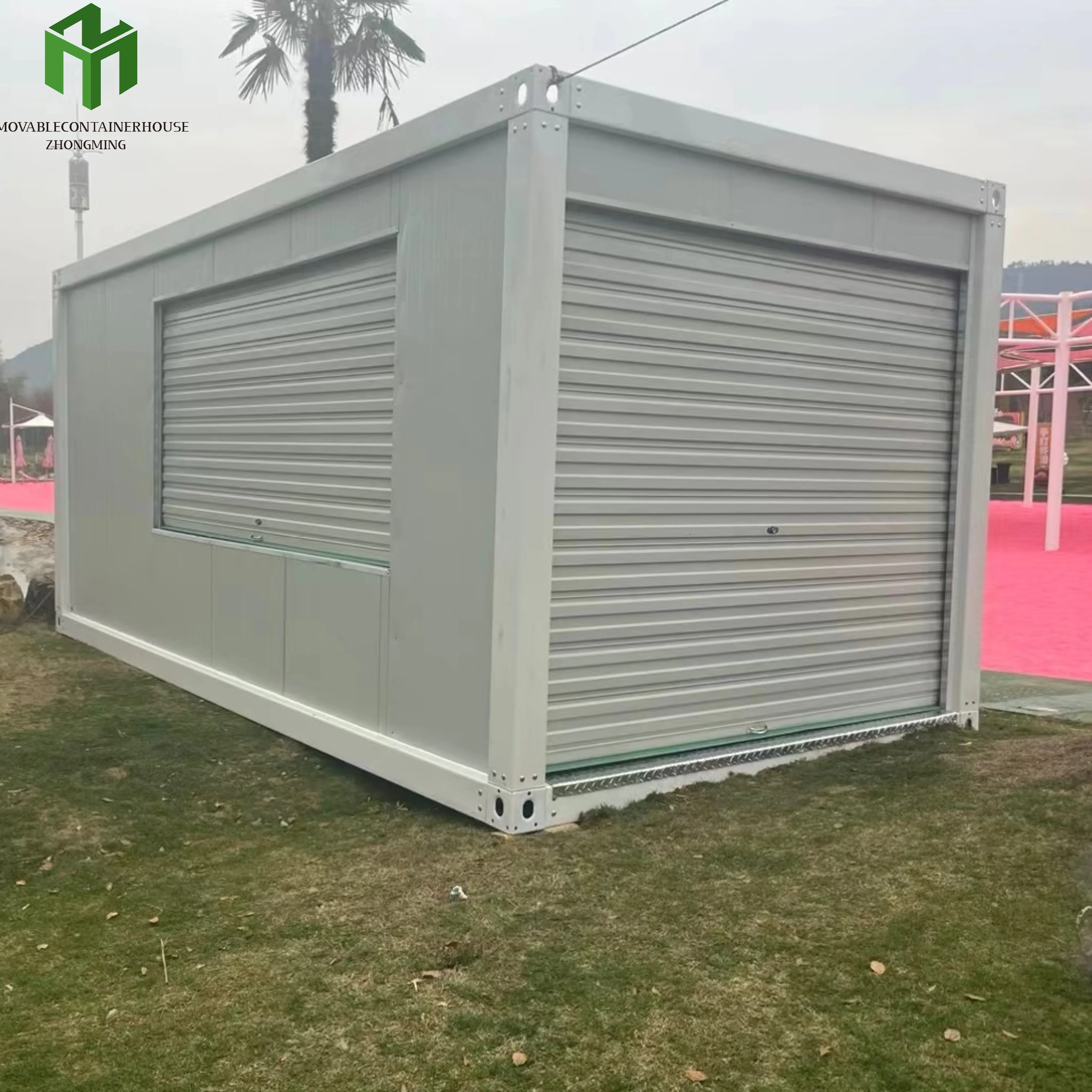 

With Rolling Door Residential for Shops Residential Tool Shed Prefabricated Garage Room 20ft Container Mobile Home