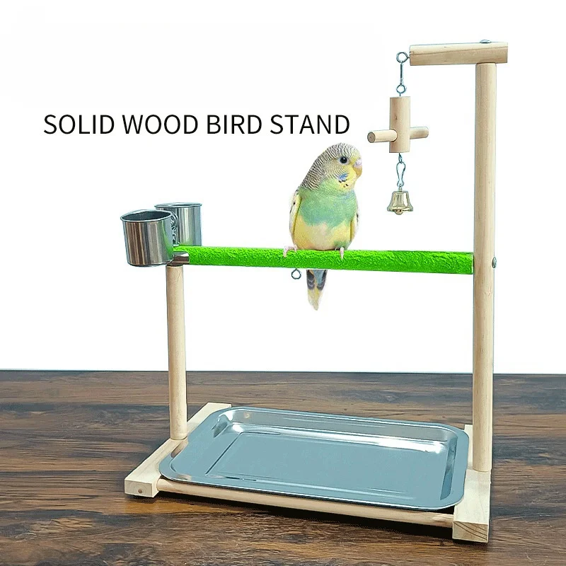 

Parrot Large Play Stand Parrot Toy Training Station Playground Stand Climbing Ladder Swing Bird Toy Pet Interactive Toy