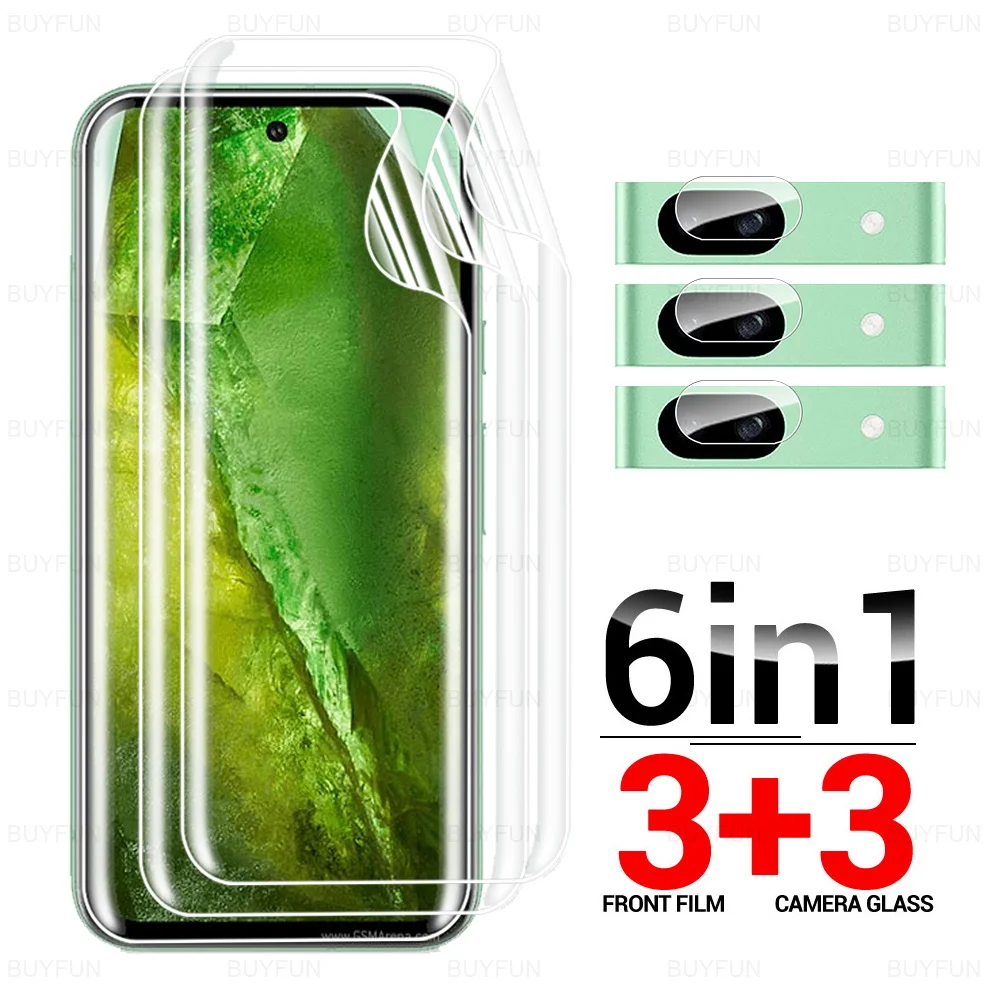 6in1 Curved Soft Hydrogel Film For Google Pixel 8a 8 Pro Screen Protector Pixel8a 7 6 7A 6A Pixel8 Pixel7 Pixel6 5G Camera Glass