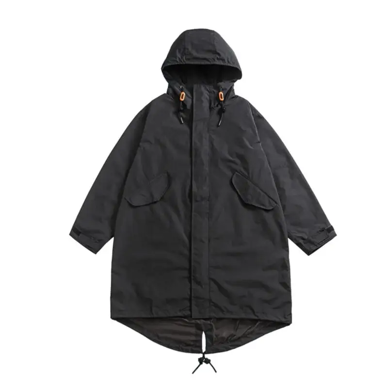 

Men's And Women's Breathable Hooded Mid-Length Windbreaker Coat Spring Autumn New Sle Waterproof Faion Urban Sle Coat