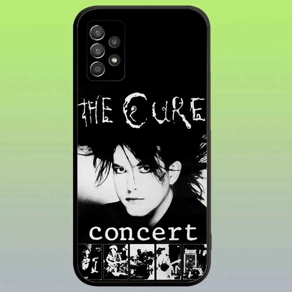 Rock The C-Cure Band Phone Case For Samsung Galaxy A20,A21s,A22,A31,A32,A52,A53,A72,73,A80,A91 Soft Black Cover