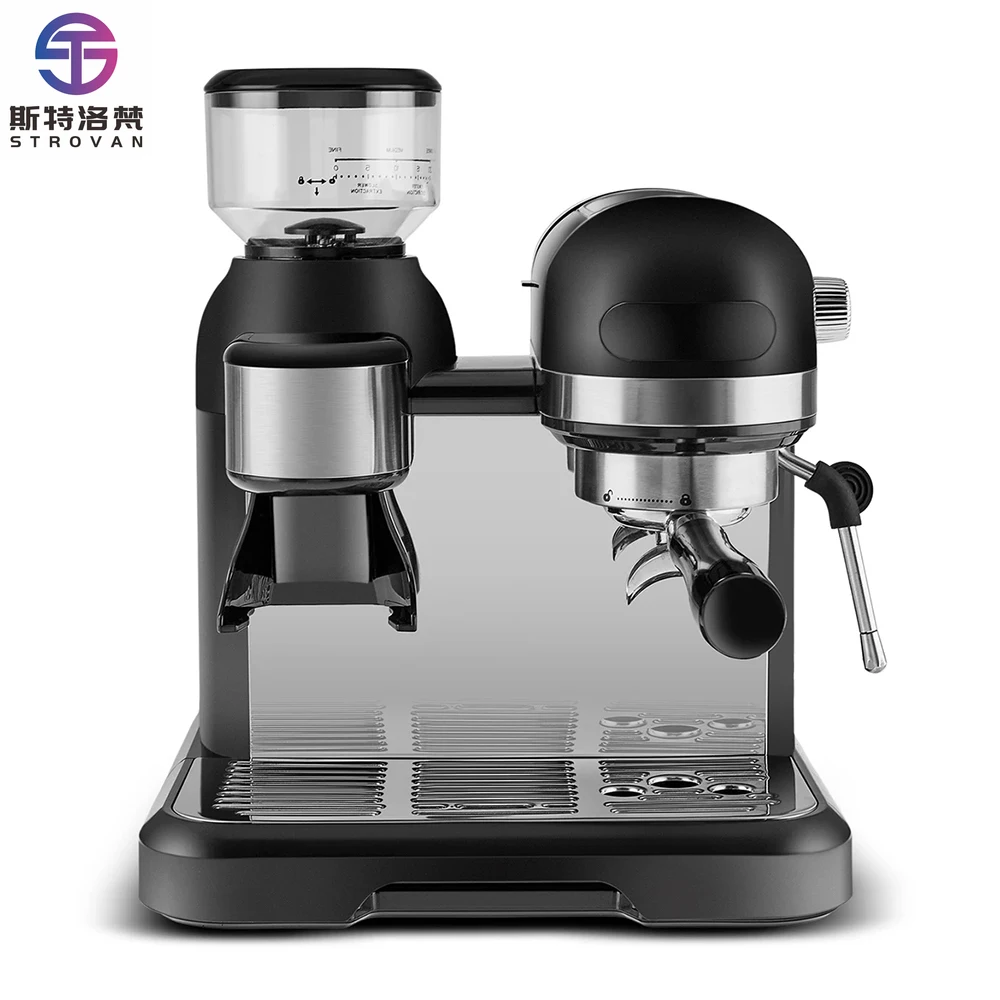 

Semi-Automatic Express Espresso Coffee Machine Profesional Espresso Machine Coffee Maker With Grinder