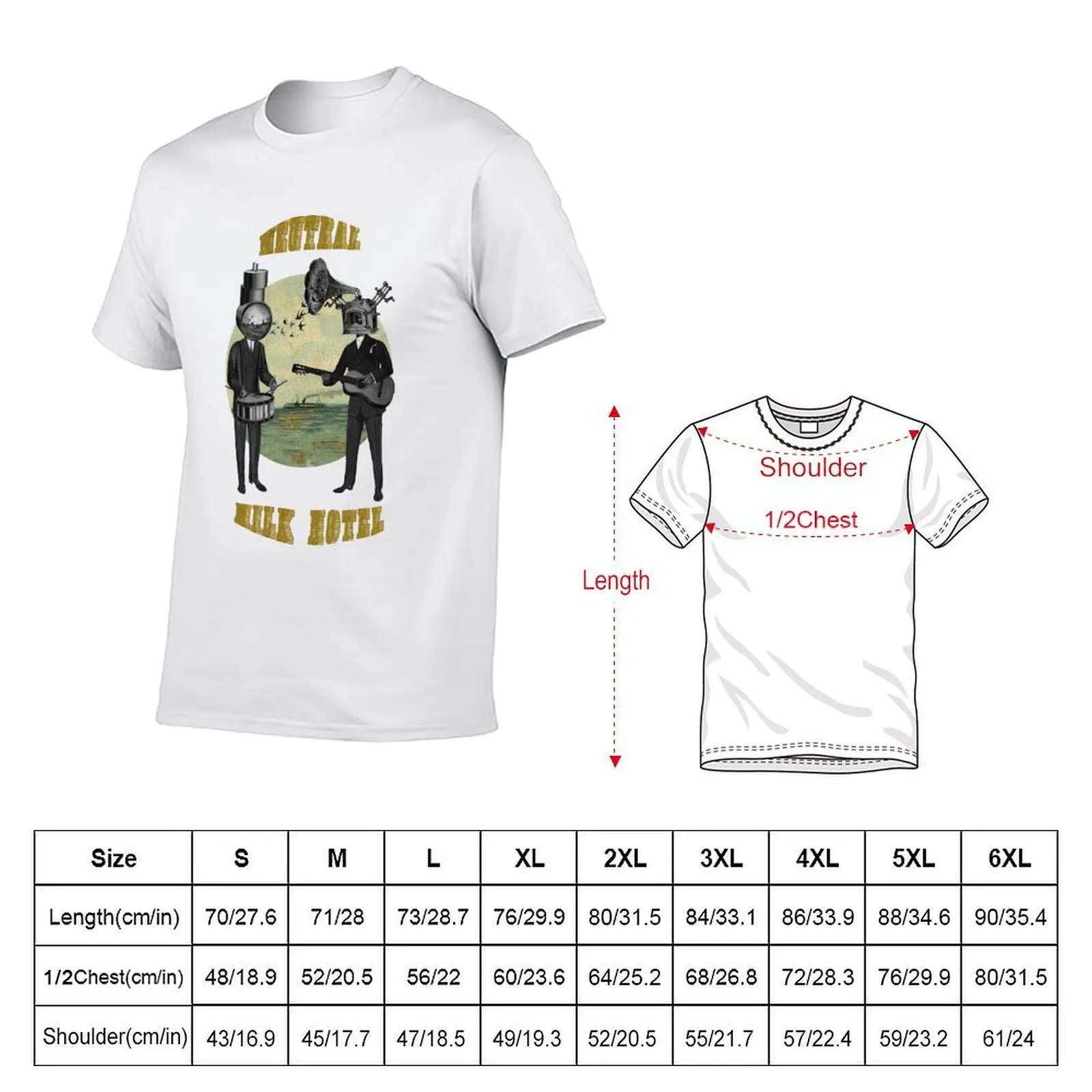 Neutral Milk Hotel T-Shirt t shirts for man graphic funny man t shirt heavy cotton T-Shirt