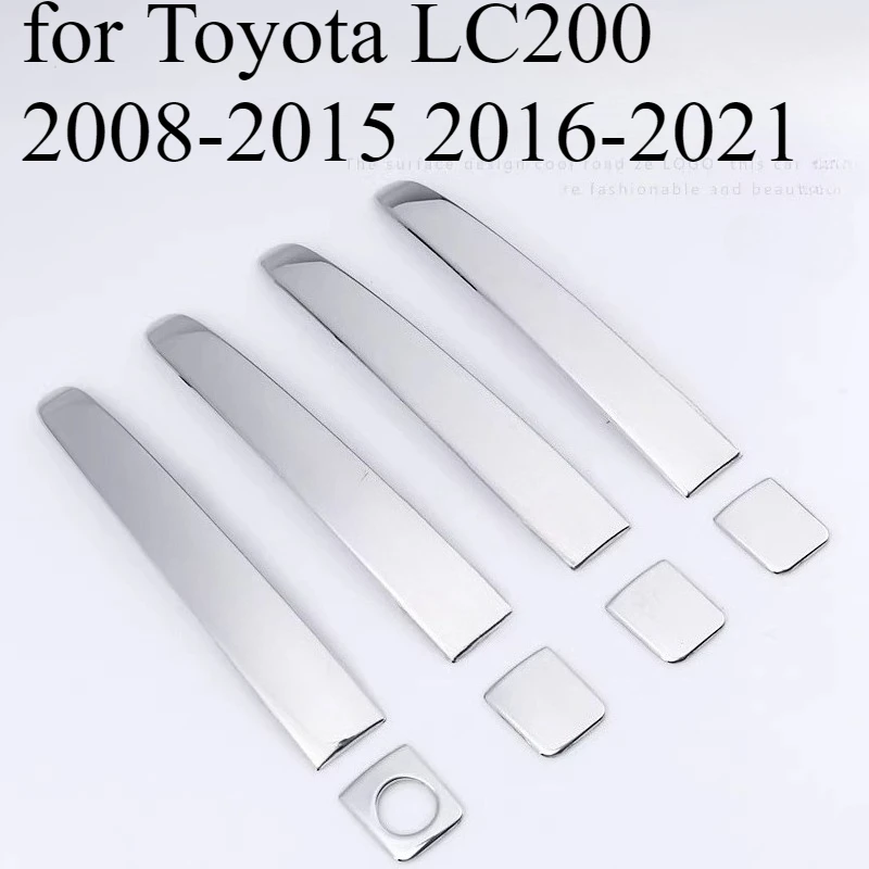 

Stainless Steel and ABS Door Handle Cover Stickers for Toyota LC200 2008-2015 2016-2021 Car Styling Interior Car Accessories