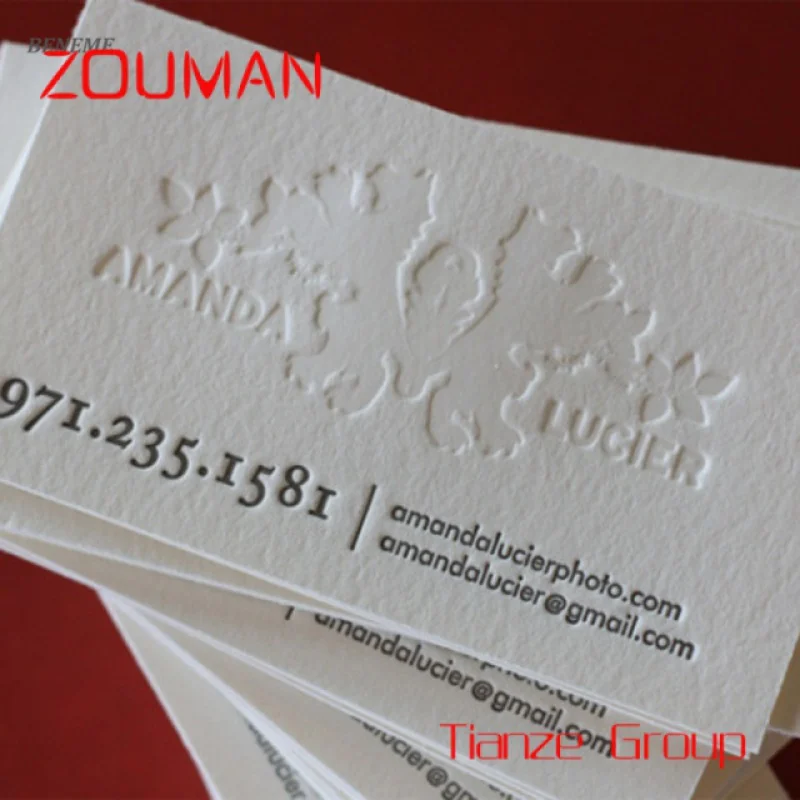 Custom , Delicate High End Debossed Create Printable Cool Business Cards