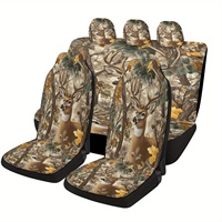 Deer In Forest Designed Car Seat Covers Set For Most Cars, Fashion Decorative Car Seat Protector Covers Full Set, Universal Car