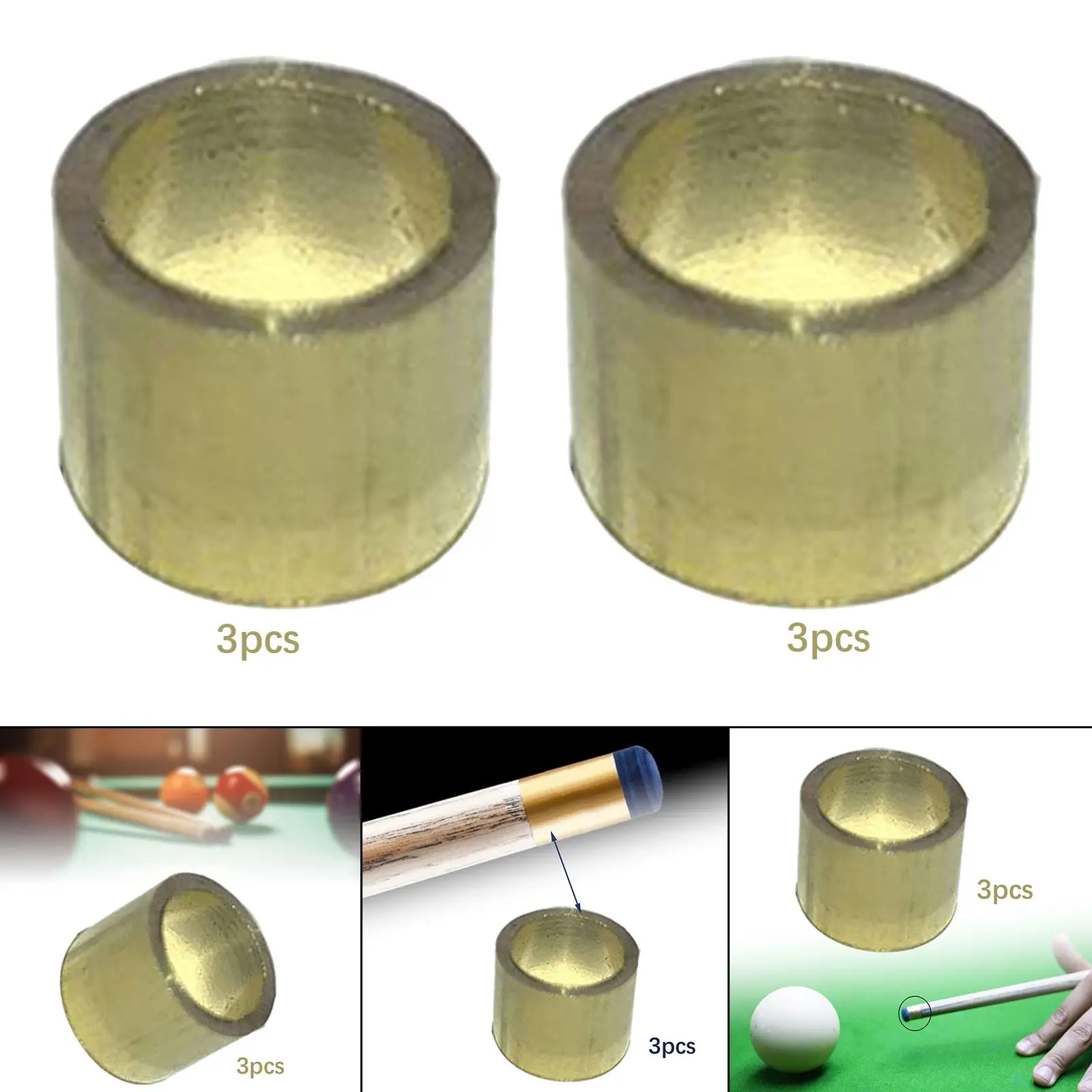

Pool Billiard Cue Copper Ferrule Tube Repair Parts Portable Tips Accessory for Billiard Stick Maintenance