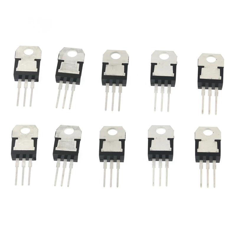 50PCS 10Value Voltage Regulator Kit Box LM317T L7805CV L7806 L7808 L7809 L7810 L7812 L7815 L7818 L7824 TO220 Integrated Circuit