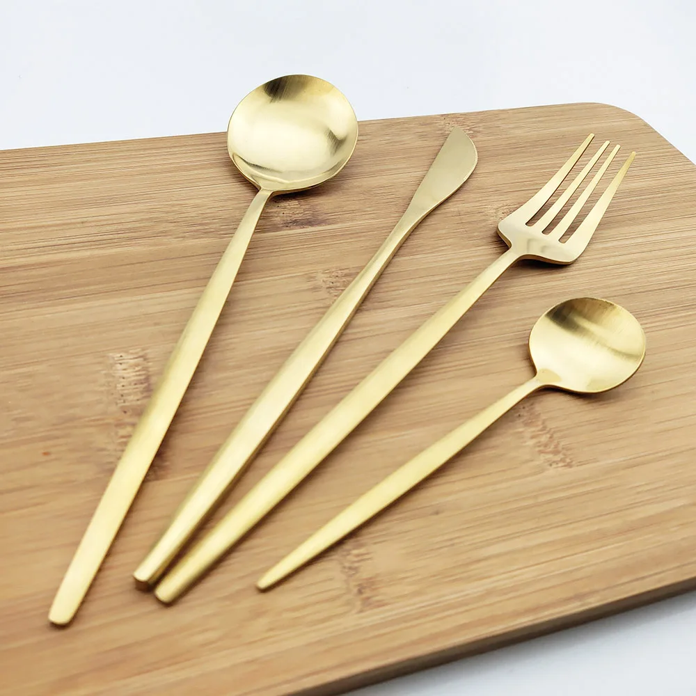 6Pcs Matte Colorful Tea Spoon Dessert Ice Cream Stainless Steel Spoons Stirring Coffee Spoon Kitchen Accessories Flatware