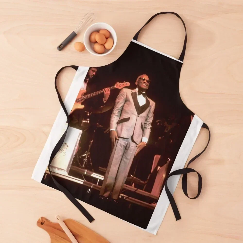 

Ray Charles Photograph Apron waterproof for women Womens Dresses Cooking Apron