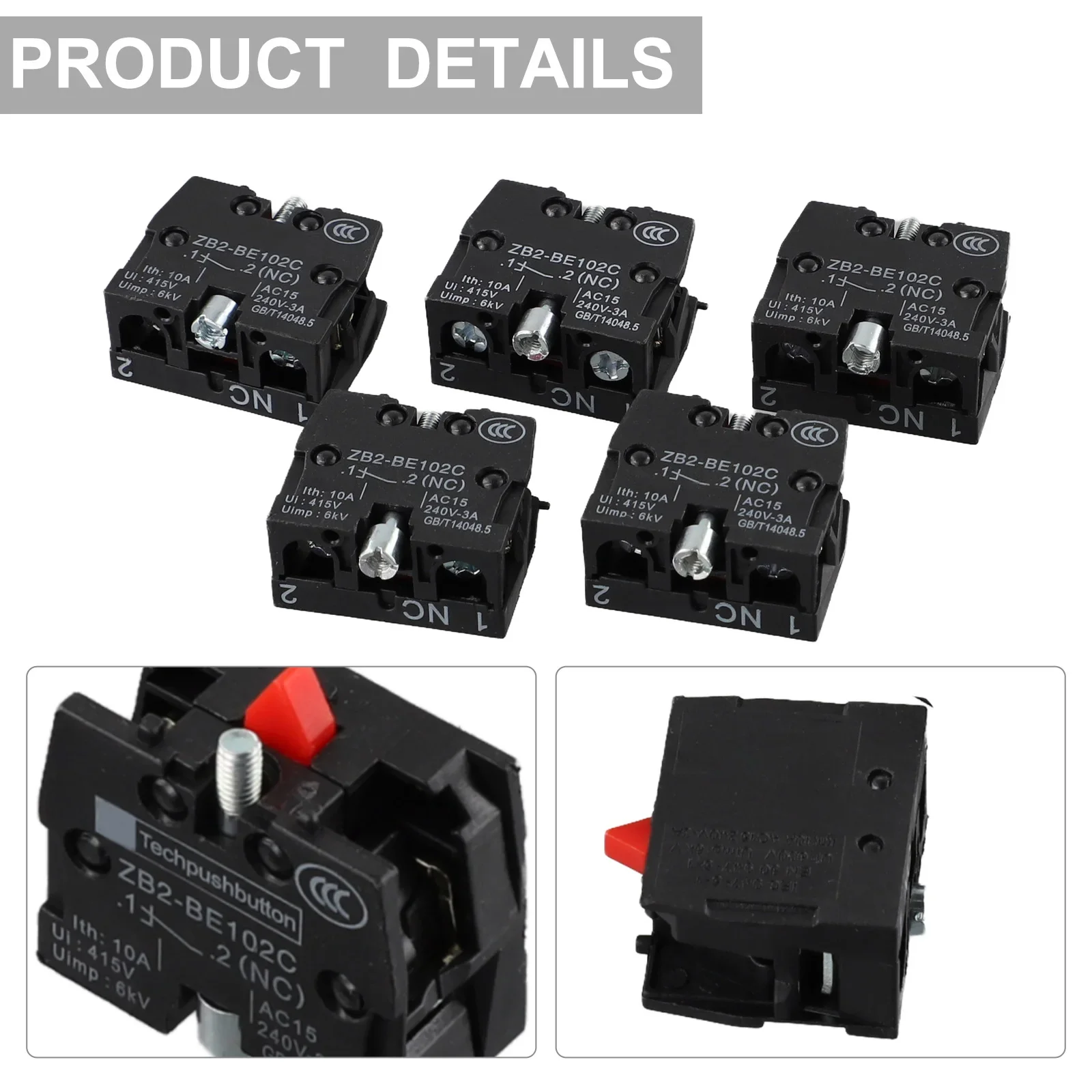 High Qulity Newest 2022 Brand New Factory Workshop Joystick Switch Push Botton Switch 22mm 5PCS 600V 10A Push Button