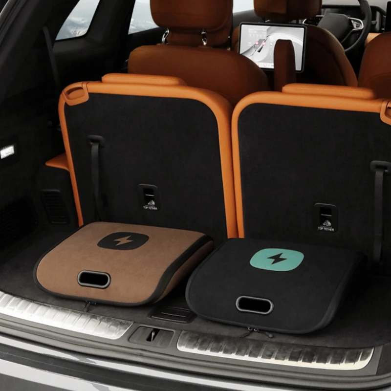 

Multifunctional Portable EV Charging Cable Storage Bag, Premium Suede Wear-resistant Car Organizer, Universal for Most EV Models