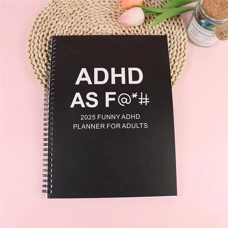 A26F-2025 Funny ADHD Planner For Adults:12 Month Family Calendar 2025, Personalized Family Monthly Calendar Planner