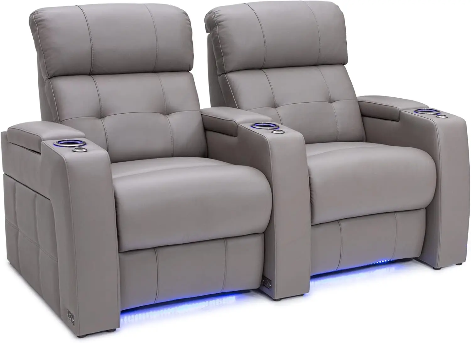 Luxury Black Electric Recliner Chair Modern Home Theater Seating With Luxury Leather For Villas Made From Wood