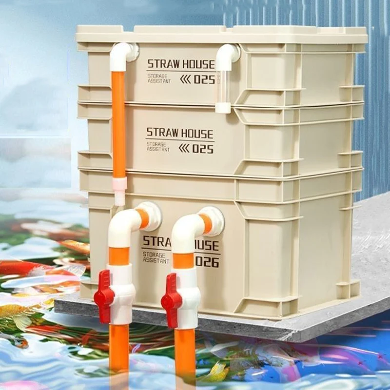Fish Tank Filter Water Circulation External Mute Filter Bucket Fish Pond Filter Box System Outside Pet Accessories Equipment