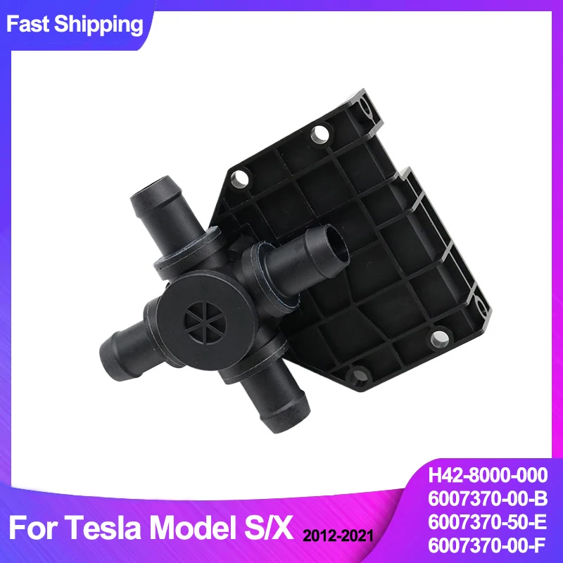 Bomba de Água do Radiador com Válvula de 4 Vias para Tesla Model S X 2012-2021 6007370-00-B H42-8000-000 6007370-50-E Peça do Sistema de Arrefecimento