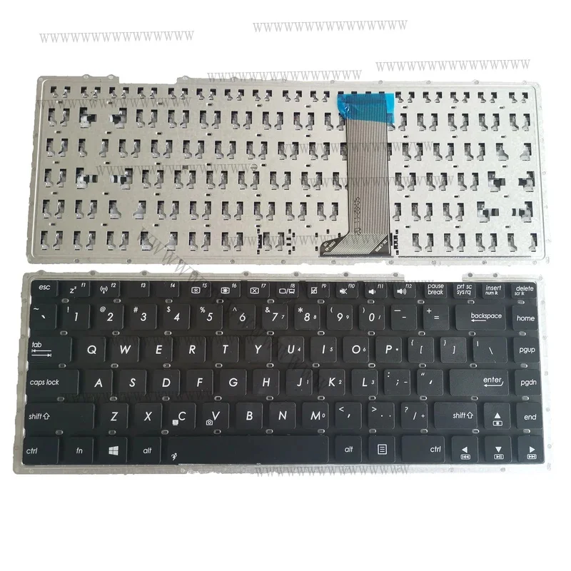 Nuevo Teclado para Portátil EE X451 X453 X453M X453MA X453S X453SA, Negro, Distribución de Teclas Estadounidense
