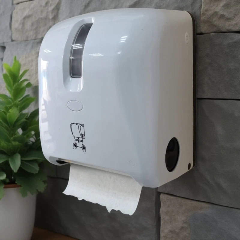 

Public washroom wall-mounted reel hand wipe carton, manual paper cutter, washroom kitchen paper rack