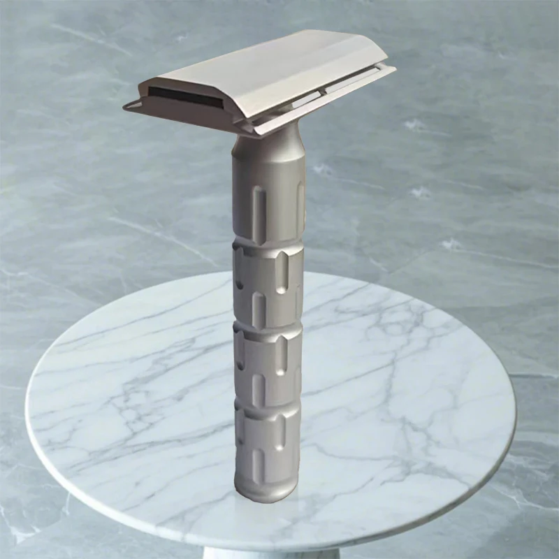 

Italy Precision-Engineered Double Edge Safety Razor, Premium Stainless Steel Blades for Men.