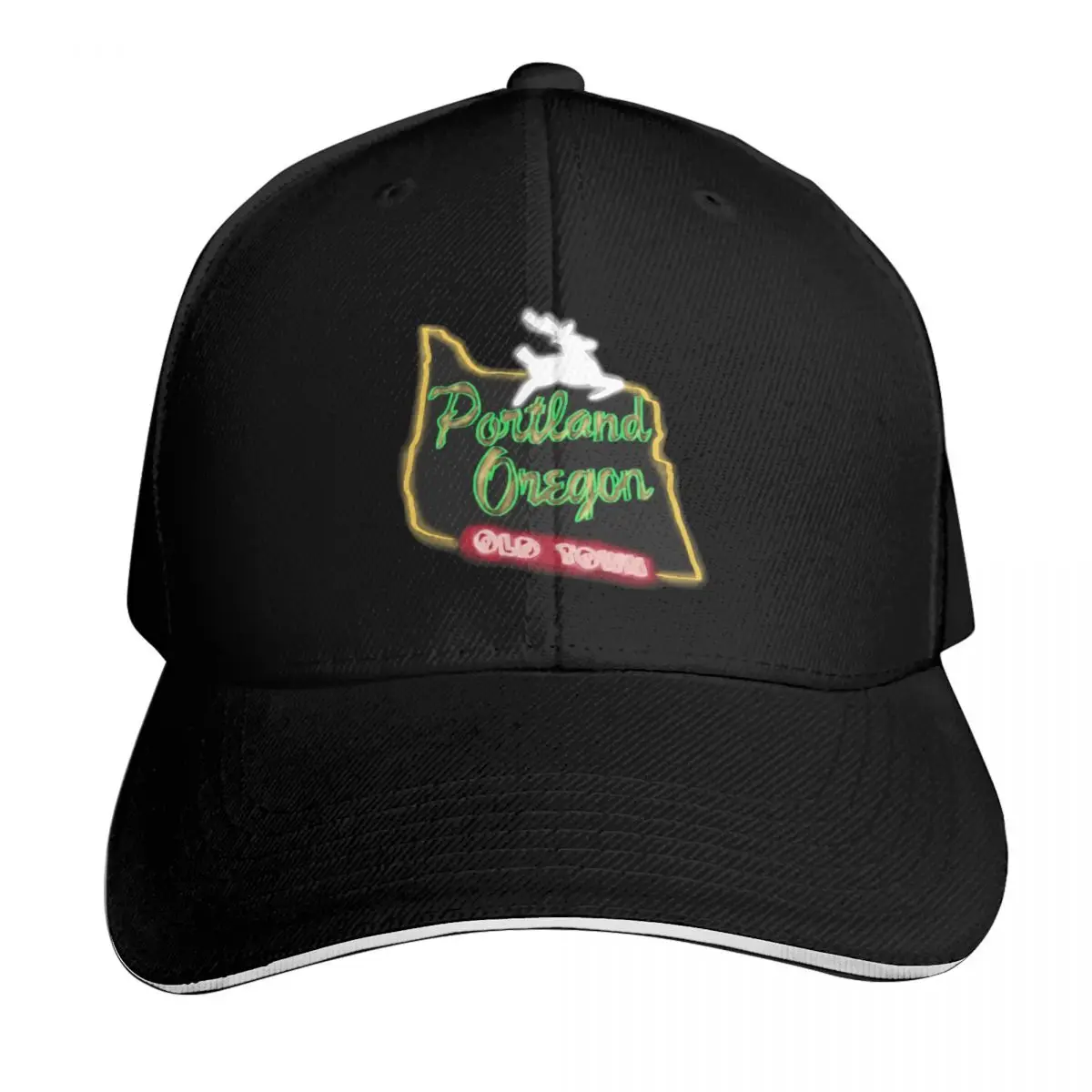 Portland Oregon Sign Baseball Cap Summer Beach Travel Streetwear Hip Hop Trendy Vintage Retro Embroidered