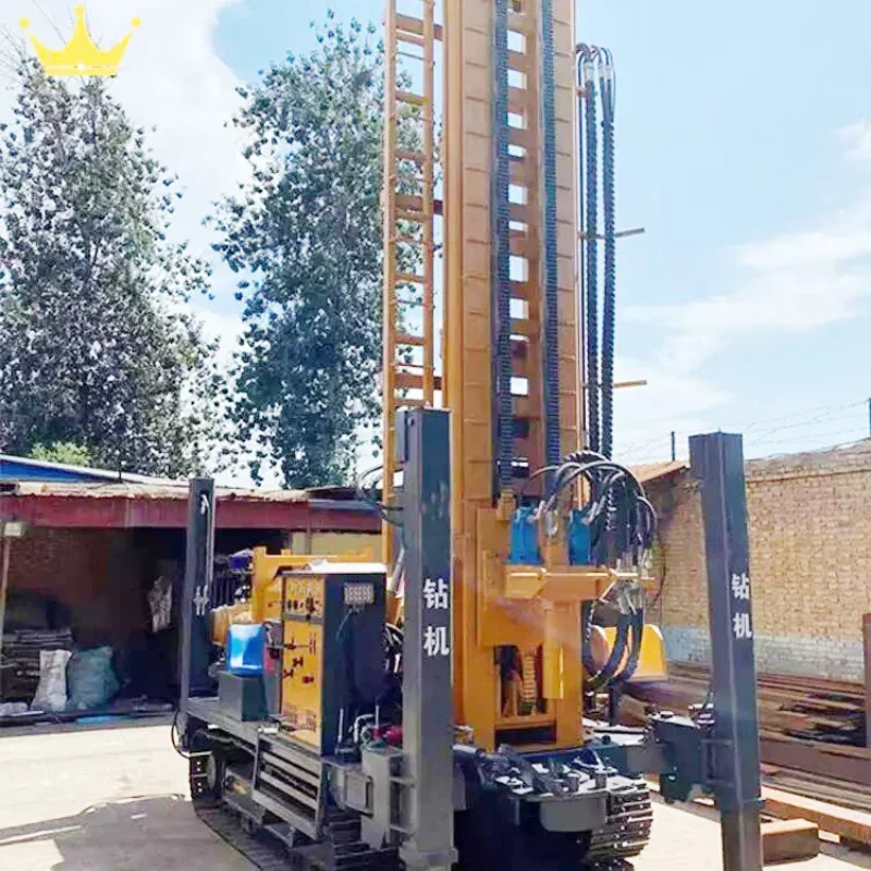 High Pressure Pneumatic Drilling Rig Machine Mutifunctional Water Well 180 Meter Drill Rig for Water Wells Digging Drill Rig