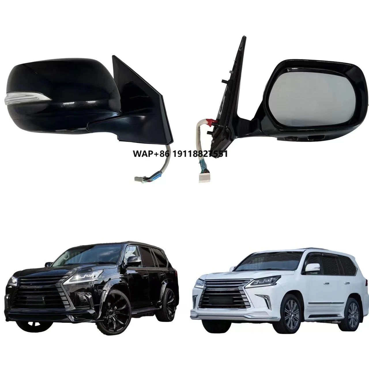

Direct Sale Outside Auto Mirror Rearview Mirror Original 360 Side Mirror for LX570