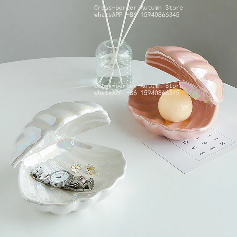 Girl heart wind shell pearl night light girls dormitory dream room decoration bedside lamp ornament