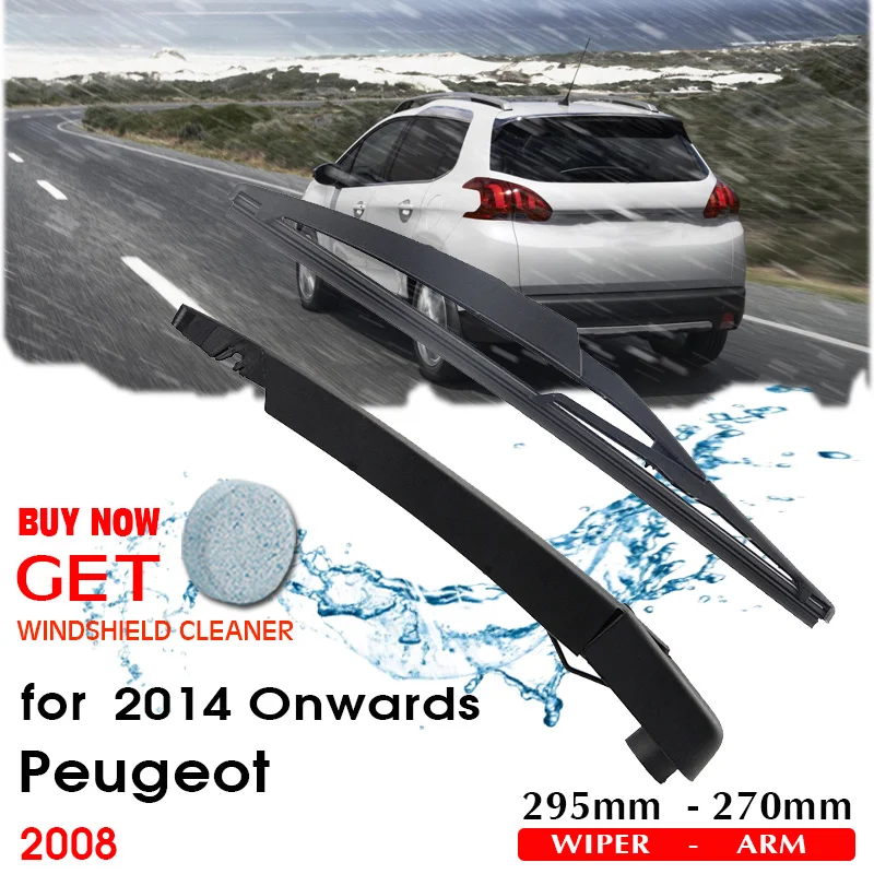 

BROSHOO Car Rear Wiper Blade Blades Back Windscreen Wiper Arm For Peugeot 2008 Hatchback (2014 Onwards) 295mm Auto Styling