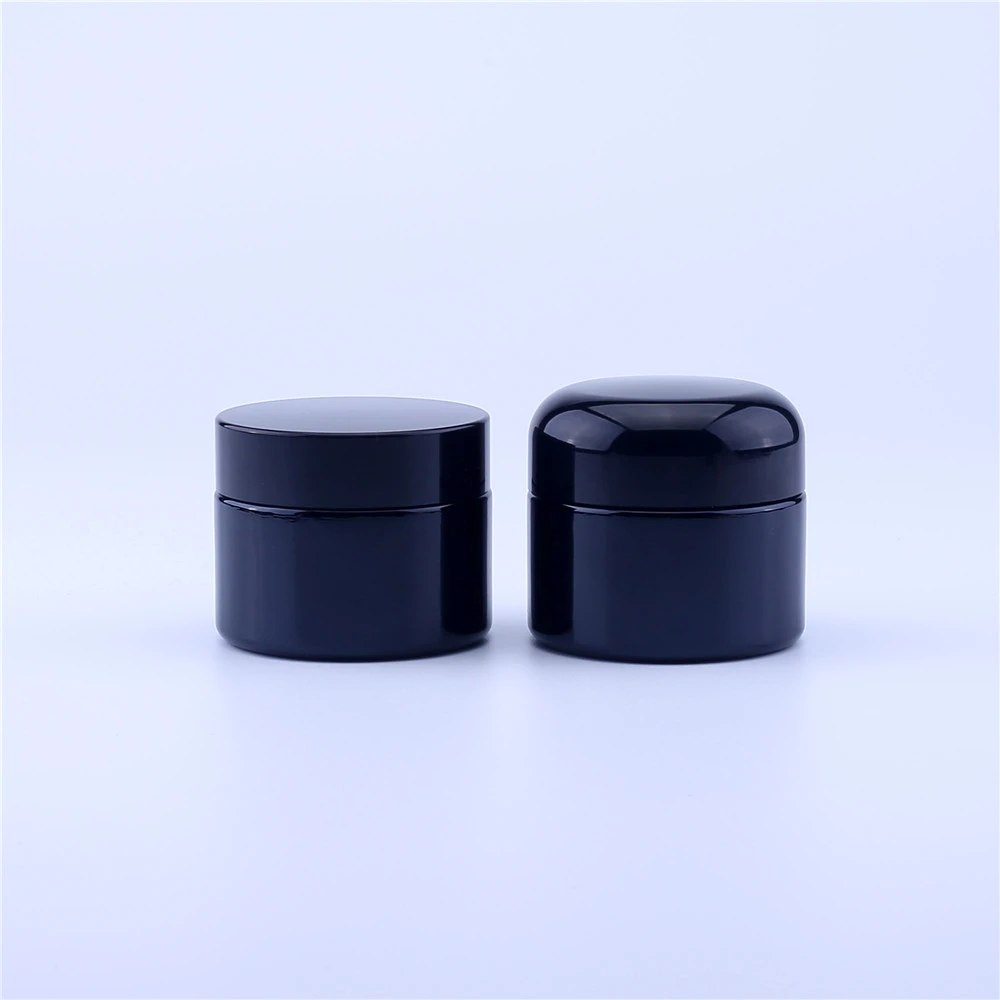 

20G 30G 50G Black Empty packag botellas rellenables Glass Cosmetic Jars Makeup Container Lotion Bottle Vials Face Cream 120pcs