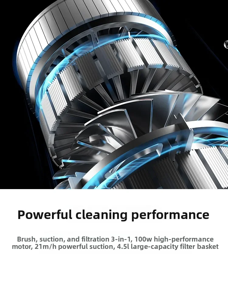Intelligent wireless swimming pool cleaning robot BN PRO large and small swimming pool underwater cleaning machine new product