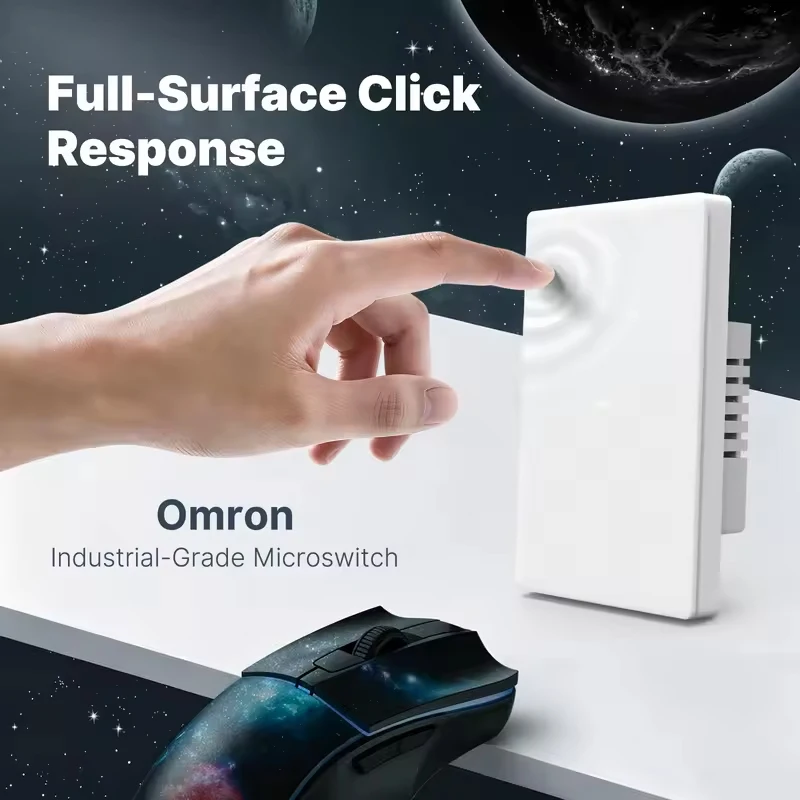 MOES Tuya Star Grand Series Zigbee Smart Wall Light Switch US Push Button APP Remote Voice Control Work with Alexa Google Home