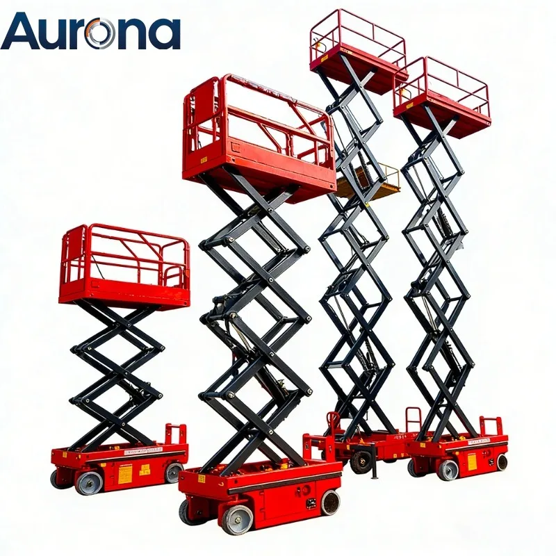 【Industrial】Self-propelled Mobile Scissor Aerial Work Platforms Ranging From 4m-16m Can Use Lead-acid Batteries,with Heights Of