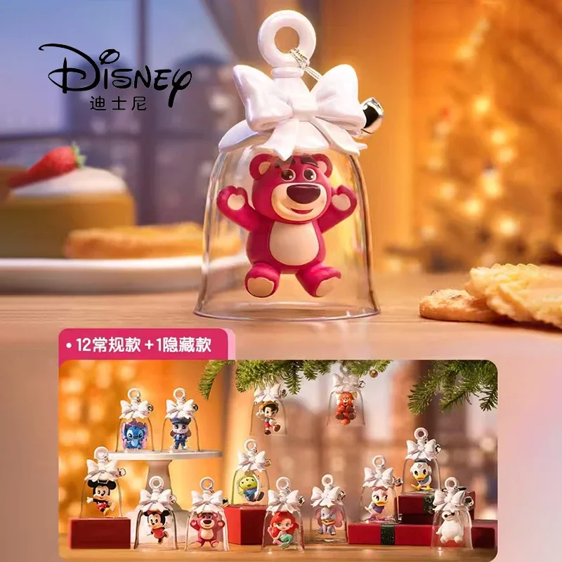 2023 Genuine Disney 100th Anniversary Bell Series Blind Box Trend Toys Cartoon Stitch Lotso Trend Toys Collection Birthday Gifts