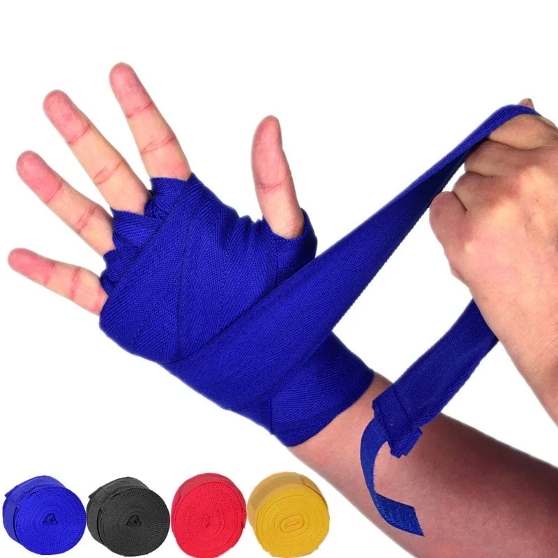 2 قطعة معدات الملاكمة الملاكمة الضمادات قفازات اليد لصالة الألعاب الرياضية رجل الملاكمة الدب باو QJST03 #2