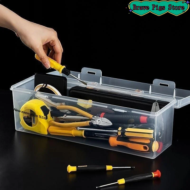 Transparent Hardware Tool Organizer Multi-Compartment Tool Storage Box Screw And Accessory Sorting Box, Household Screw Wrenc
