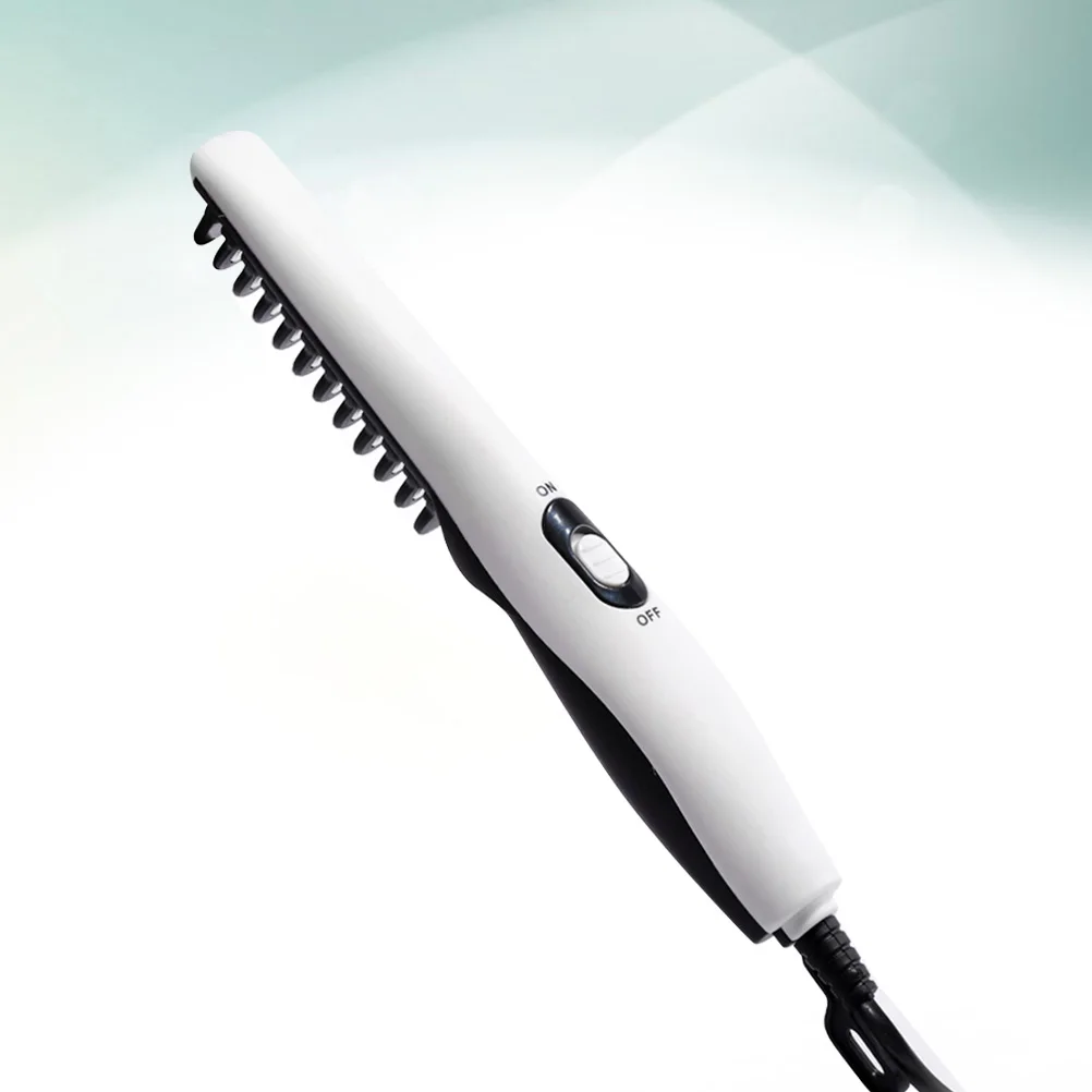

1pc Electric Beard Straightening Comb Quick Heating 20S Preheat Safe For All Hair Types Men Women Portable