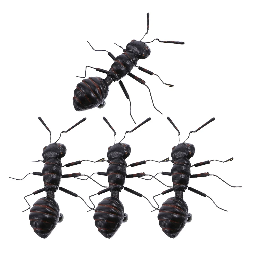 

4pcs Ant Statue Decor Simulated Ant Models For Garden Home Desktop Decoration Miniature Insect Ornament Fine Craftsmanship