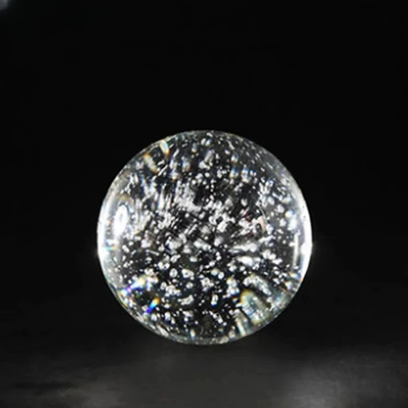 Crystal Bubble Ball Ornaments Desk Decoration Transparent Geometric Bubble Ball Artwork Room Aesthetics Decor Home Accessories
