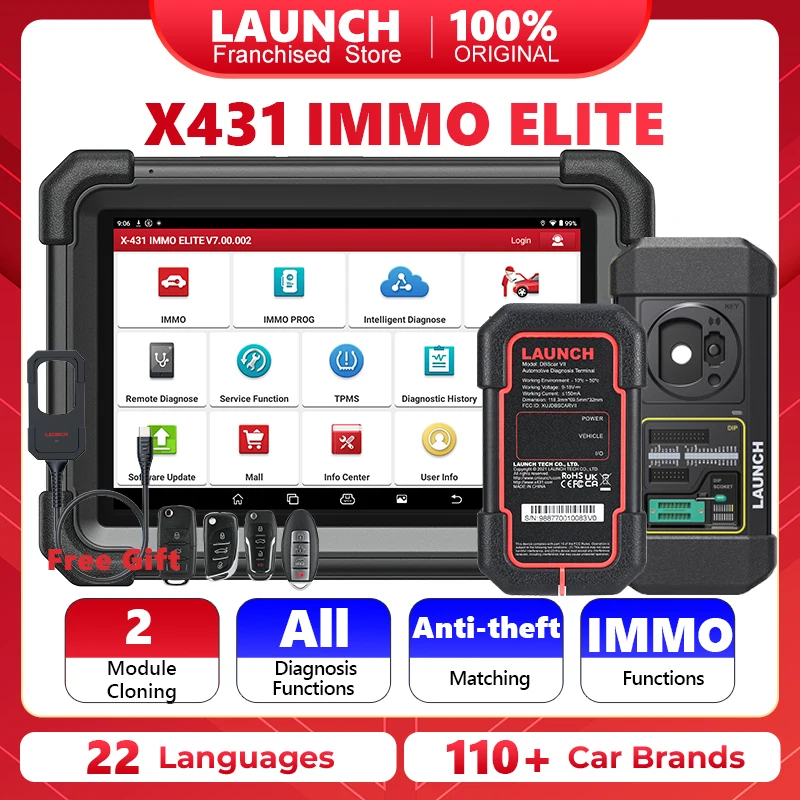 LAUNCH X431 IMMO Elite Key Programming Tools Automotive Professional Diagnostic Tools All Key Lost Immobilizer pk IMMO Plus