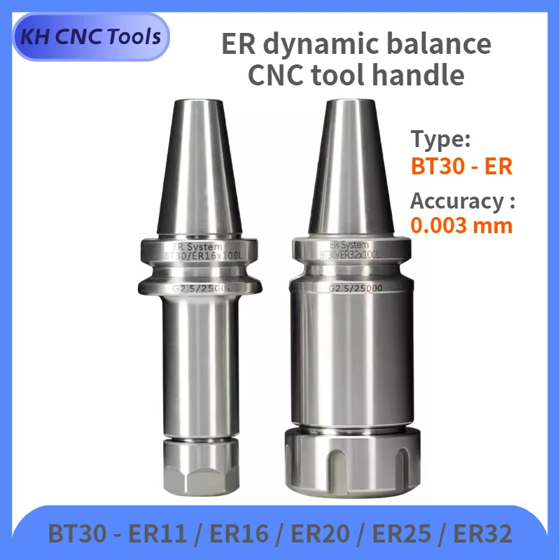 

high precision bt30 er16 er20 er25 er32 tool shank dynamic balance CNC machining center tool shank lathe tool holder spindle