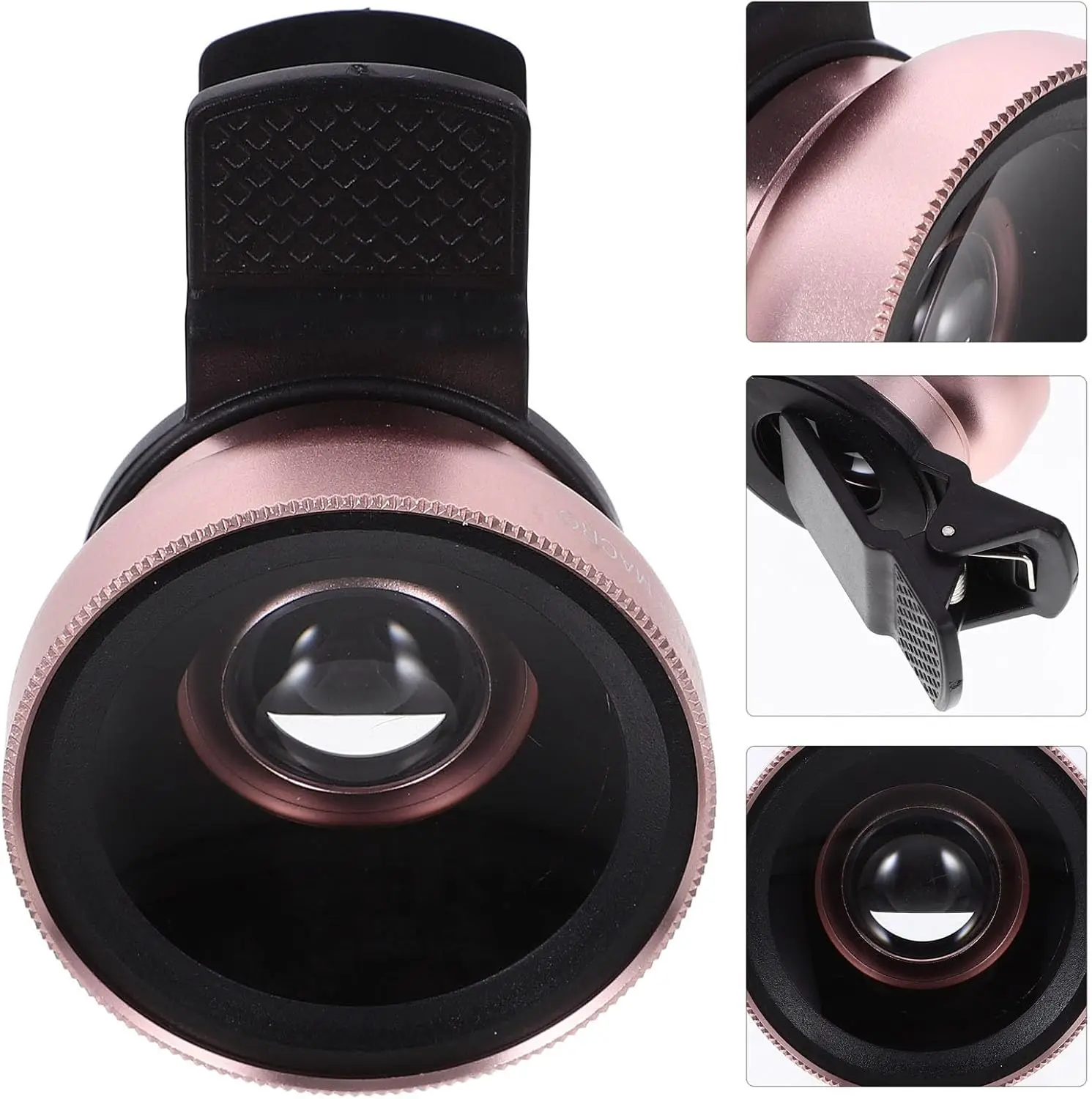 

2 IN 1 Lens Universal Clip 37mm Mobile Phone Lens Professional 0.45x 49uv Super Wide-Angle + Macro HD Lens For iPhone Android